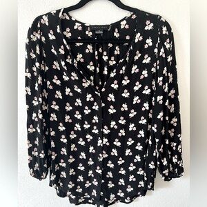 Sanctuary floral button-down blouse